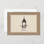 Lanterne florale inspirée Burlap & dentelle RSVP (Devant / Derrière)