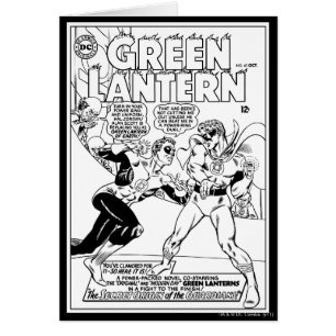 Lanterne verte dans l'anneau, noir et blanc