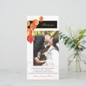 Lanternes asiatiques modernes Merci Mariage photo (Debout devant)