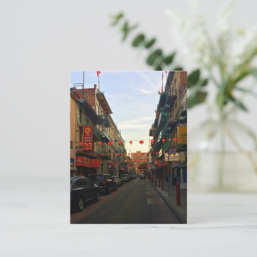 Lanternes chinatown de San Francisco #2 Carte post (Debout devant)