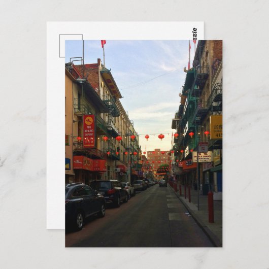 Lanternes chinatown de San Francisco #2 Carte post (Devant / Derrière)