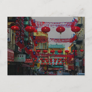 Lanternes chinatown de San Francisco #4 Carte post