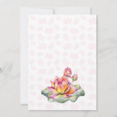 Lanternes de lotus invitation pour Indian wedding (Dos)