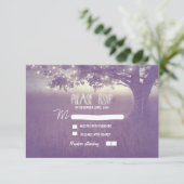 lanternes de nuit mariage romantique carte RSVP (Debout devant)