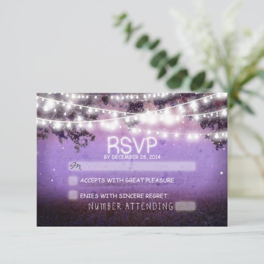 lanternes de nuit violet mariage rsvp (Debout devant)