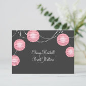 Lanternes de partis gris et rose RSVP (Debout devant)