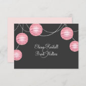 Lanternes de partis gris et rose RSVP (Devant / Derrière)