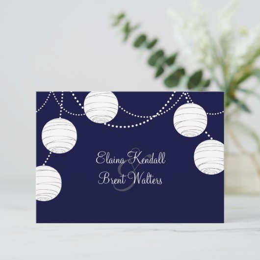 Lanternes de soirée RSVP (marine) (Debout devant)