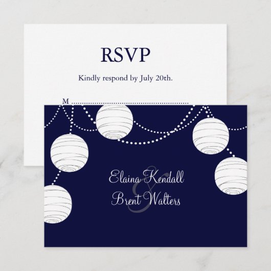 Lanternes de soirée RSVP (marine) (Devant / Derrière)
