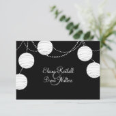 Lanternes du parti noir et blanc RSVP (Debout devant)