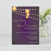 Lanternes en papier 5x7 Faire-part de mariage en l (Debout devant)