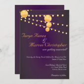 Lanternes en papier 5x7 Faire-part de mariage en l (Devant / Derrière)