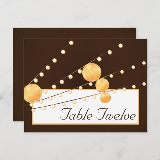 Lanternes en papier de carte de place sur les cint (Devant / Derrière)
