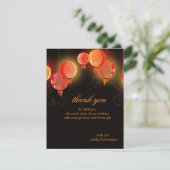 Lanternes en papier du jardin du soir Merci Mariag (Debout devant)