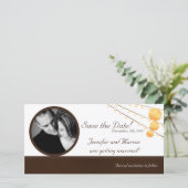 Lanternes en papier Faire-part 4x8 Fiançailles sur (Debout devant)