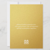 Lanternes Gold Double Bonheur Invitations chinois (Dos)