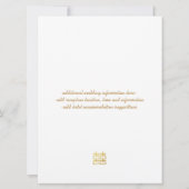 Lanternes Gold Double Bonheur Invitations chinois (Dos)