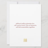 Lanternes Gold Double Bonheur Invitations chinois (Dos)