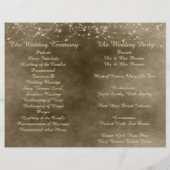 Lanternes ivoiriennes Programme de mariage plié (Dos)