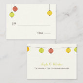 Lanternes pendantes Cartes Mariages (Devant / Derrière)