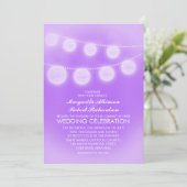 lanternes romantiques violettes clair faire-part d (Debout devant)