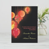 Lanternes rouges : Invitations Fiançailles (Debout devant)