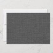 Lanternes sur Grey Burlap Invitation (Devant)