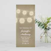 lanternes vintages programmes de mariage élégant (Debout devant)