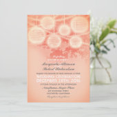 lanternes vintages rose faire-part de mariage (Debout devant)