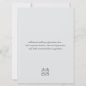 Lanterneuses Double Bonheur Or Invitations Chinois (Dos)