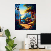 Lanterns at the Luminous Terrace Poster (Thuiskantoor)