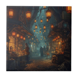 Lanterns of the Forgotten Alley Tegeltje