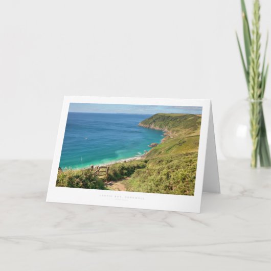 Lantic Bay, Cornwall Kaart (Voorkant)