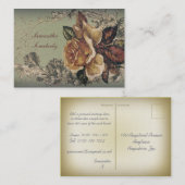 L'antiquité s'est levée (bleu) carte postale (Devant / Derrière)