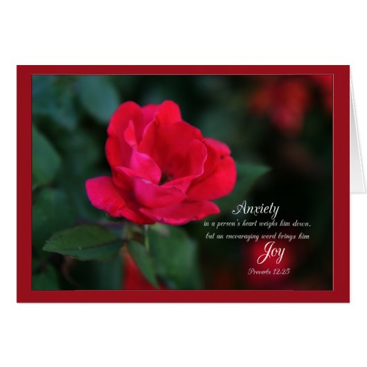 L'anxiété pèse sur le coeur Parakaleo carte note (Devant Horizontal)