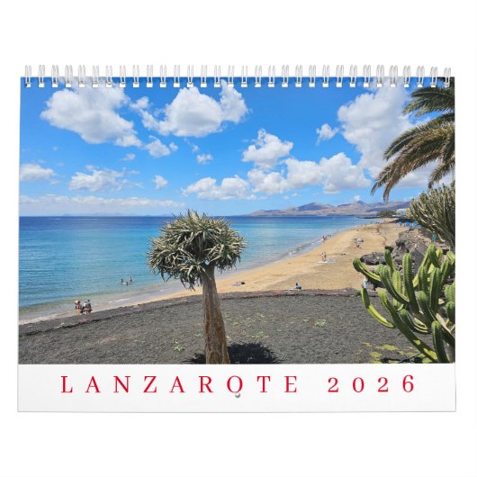 Lanzarote 2026 kalender (Hoes)