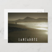 Lanzarote briefkaart - Playa de Famara (Voorkant / Achterkant)