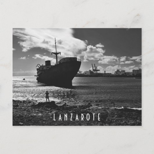 Lanzarote briefkaart - Shipwreck Telamon (Voorkant)