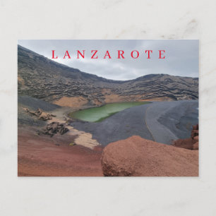 Lanzarote El Golfo uitzicht briefkaart
