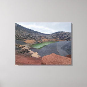 Lanzarote El Golfo uitzicht canvas print
