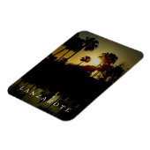 Lanzarote palmbomen bij zonsondergang koelkast mag magneet (Linkerzijde)