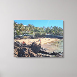 Lanzarote Puerto del Carmen strand canvas print