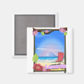 Lanzarote Reisposter Magneet (Voorkant / Achterkant)