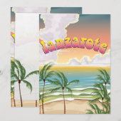 Lanzarote strand reisposter (Voorkant / Achterkant)