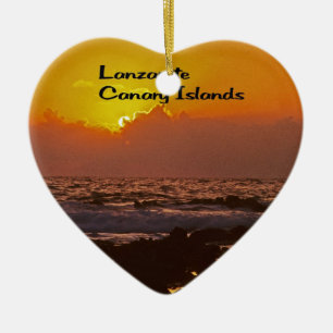 Lanzarote Sunset Keramisch Ornament
