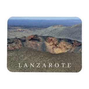 Lanzarote vulkaankrater uitzicht koelkastmagneet magneet