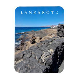 Lanzarote vulkanische stenen uitzicht koelkastmagn magneet