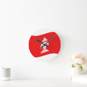 Lao Erawan Three Headed Elephant Flag Wave Ronde Klok (Huis)