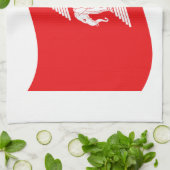 Lao Erawan Three Headed Elephant Flag Wave Theedoek (Gevouwen)