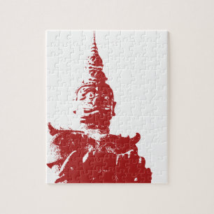 Lao Giant Guardian ... Buddha Park, Vientiane, Lao Legpuzzel